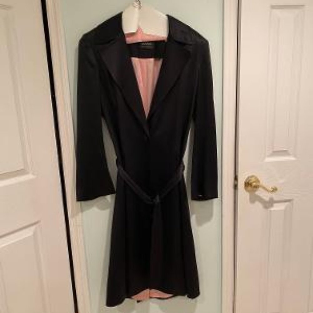 Dana Buchman 2 Piece Satin Coat and Palazzo Pants